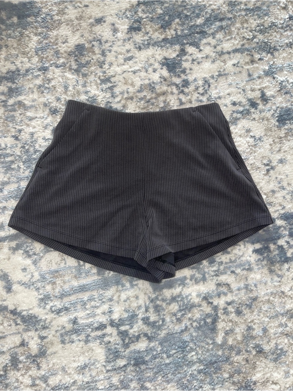 Lululemon Black Ribbed Shorts